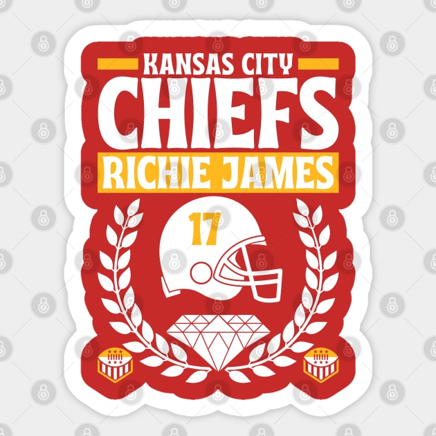 Kansas City Chiefs Richie James 17 Edition 3 Sticker by Astronaut.co